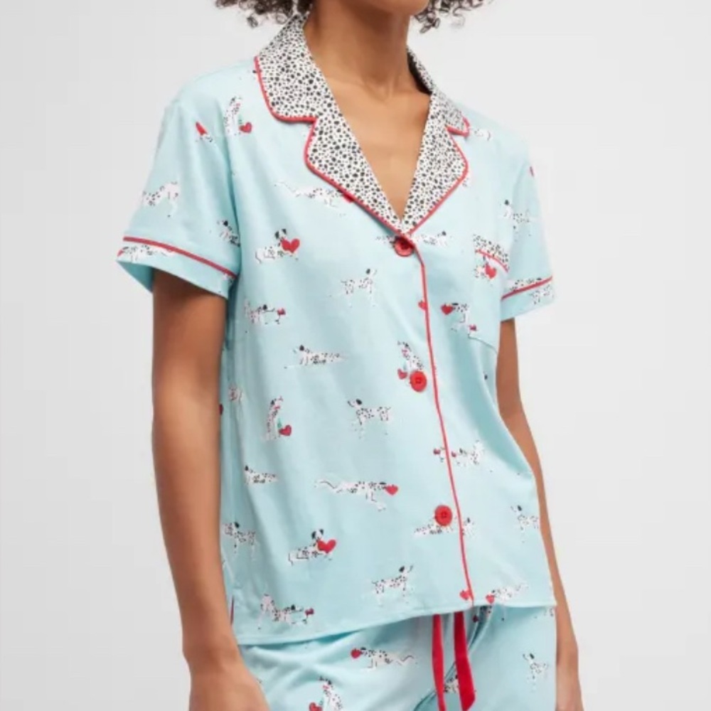 NWT P.J. Salvage Puppy Love Dalmatian Pajama Set Size M